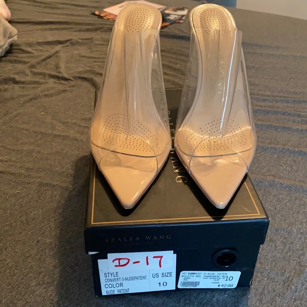 Clear heels